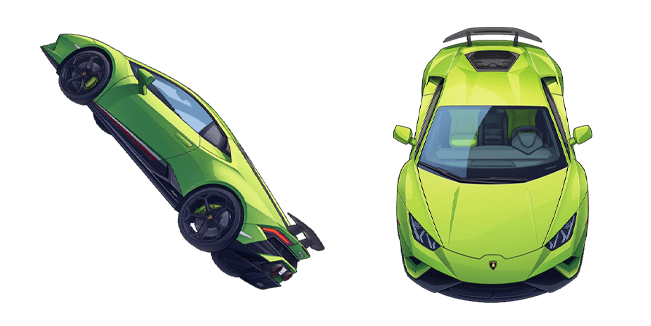 lime lamborghini huracan custom cursor