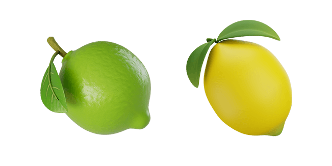 lime & lemon 3D custom cursor
