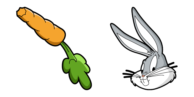 looney tunes bugs bunny carrot custom cursor