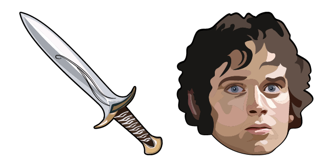 lotr frodo baggins sting sword custom cursor