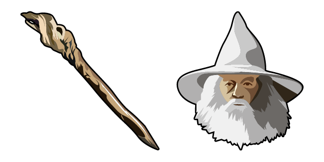 lotr gandalf the grey wizard staff custom cursor