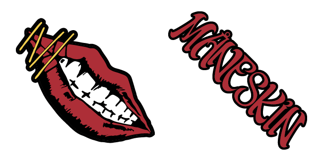maneskin logo custom cursor