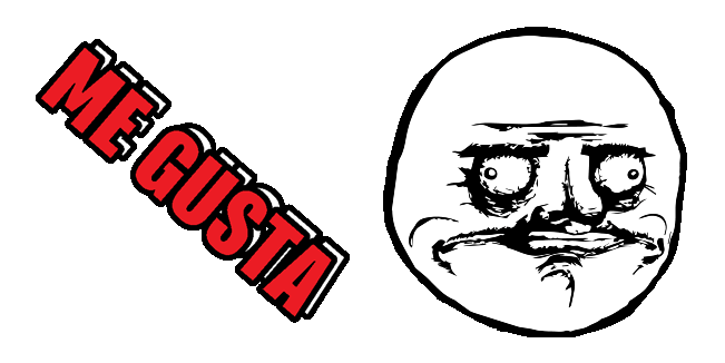 me gusta meme animated custom cursor