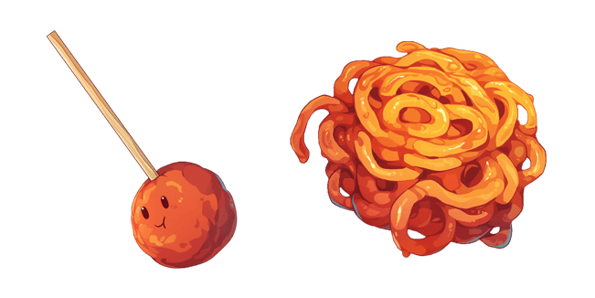 meat bowl noodle custom cursor