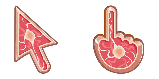 meat texture custom cursor
