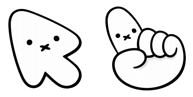 miffy arrow custom cursor