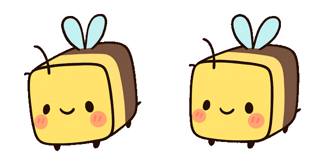 minecraft cute bee animated custom cursor