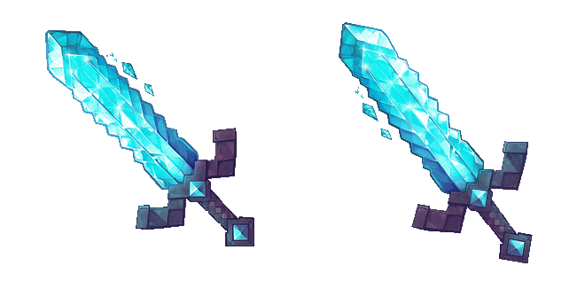 minecraft diamond sword animated custom cursor