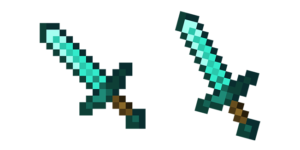 Minecraft Cursor with Diamond Sword - Game Cursor - Sweezy Cursors