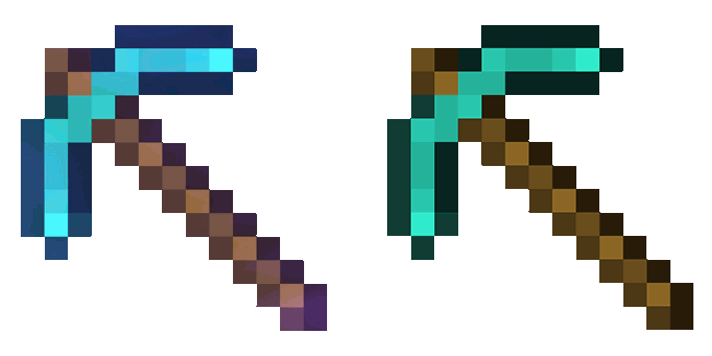 minecraft enchanted diamond pickaxe animated custom cursor
