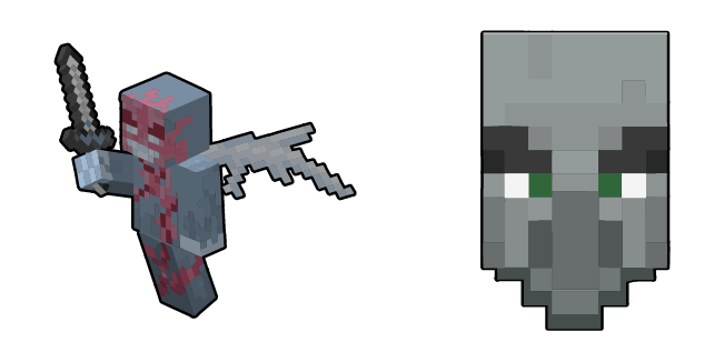 Minecraft Iron Sword & Steve Cursor - Sweezy Custom Cursors