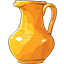 Minimalist Yellow Carafe & Blue Cup