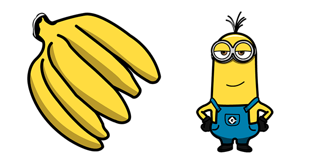 minions kevin banana custom cursor