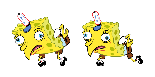 mocking spongebob meme custom cursor