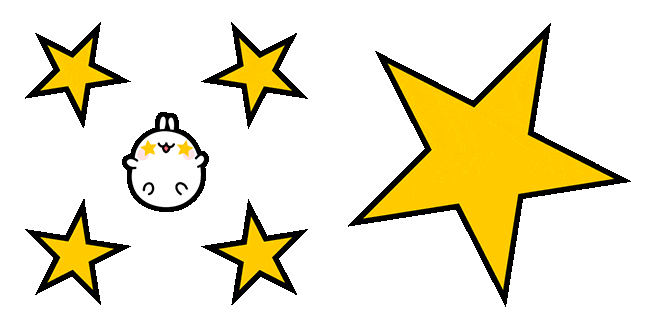 molang stars crosshair animated custom cursor
