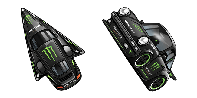 monster energy porsche 911 custom cursor