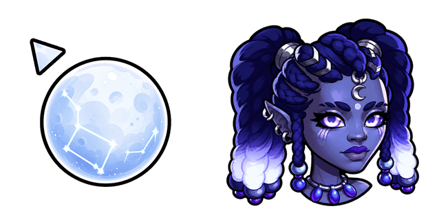 moonlight peaks moon goddess custom cursor