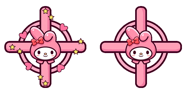 my melody crosshair animated custom cursor