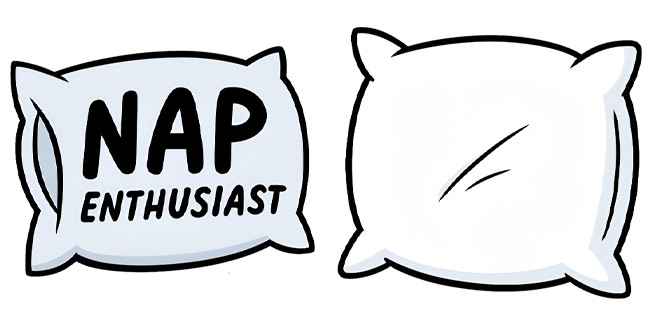 nap enthusiast pillow custom cursor