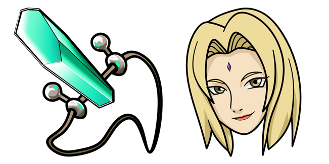 naruto tsunade first hokages necklace custom cursor