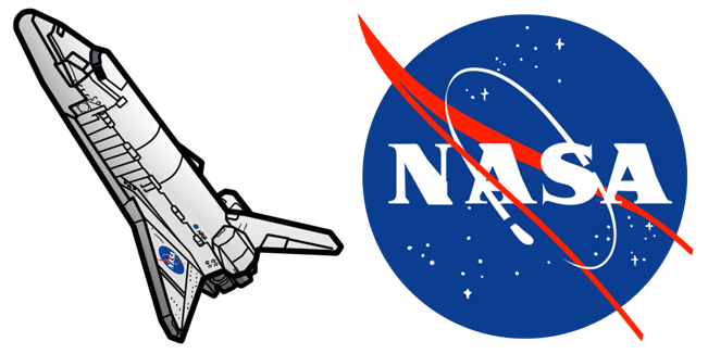 nasa space shuttle logo custom cursor