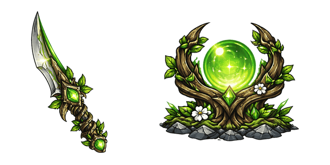 nature druid dagger orb custom cursor