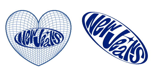 newjeans heart logo animated custom cursor