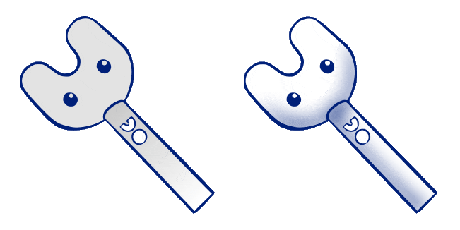 newjeans light stick animated custom cursor