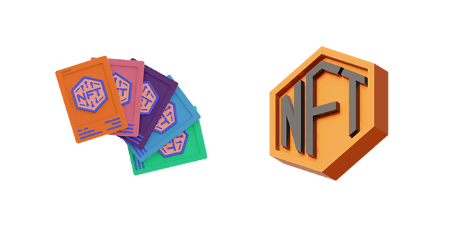 nft collection & nft token 3D custom cursor