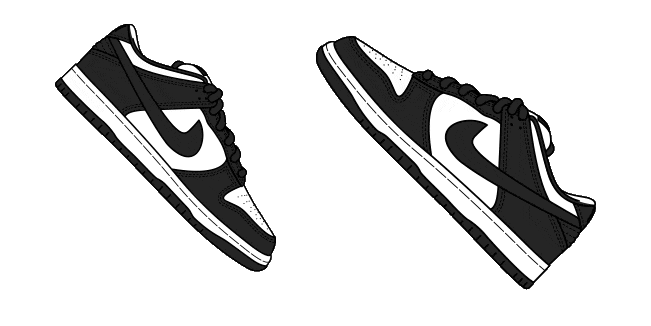 nike dunk low animated custom cursor