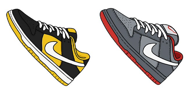nike dunk low sneakers custom cursor