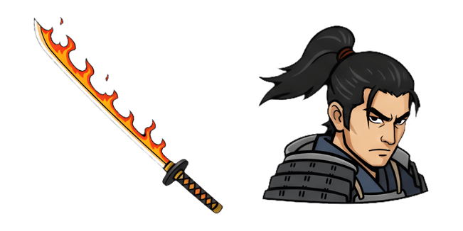 nioh william adams flaming katana custom cursor