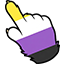 Non Binary Furry Paw Arrow Pride