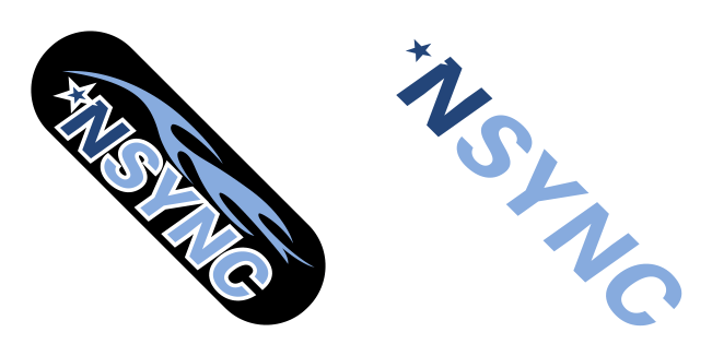 nsync logo animated custom cursor 64