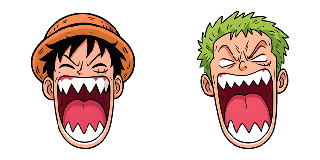 one piece angry luffy zoro custom cursor