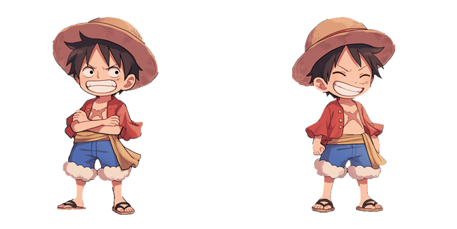 one piece happy monkey d luffy custom cursor