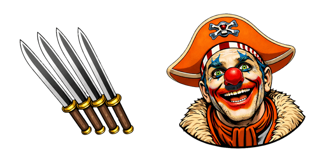 one piece netflix buggy the clown daggers custom cursor