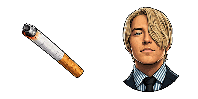 one piece netflix sanji cigarette animated custom cursor