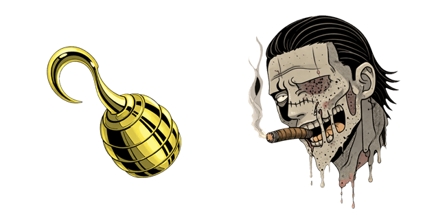one piece sir crocodile golden hook custom cursor