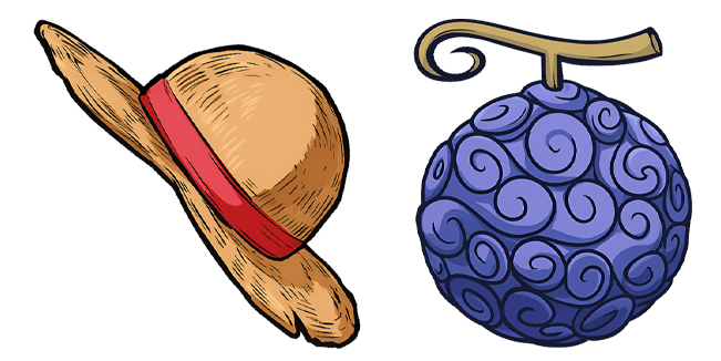 one piece straw hat & devil fruit gomu gomu custom cursor