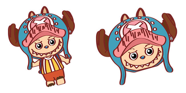 one piece tony tony chopper x labubu custom cursor