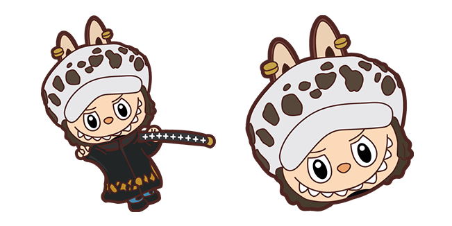 one piece trafalgar law x labubu custom cursor