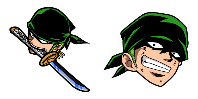 one piece zoro mouth sword custom cursor