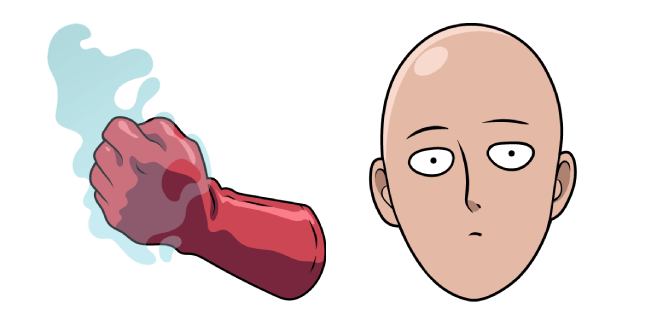 one punch man saitama fist custom cursor