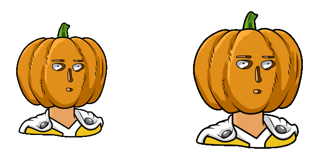 one punch man saitama pumpkin head animated custom cursor