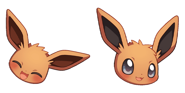 pokemon eevee smiling and wink custom cursor