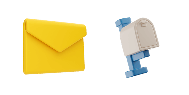 paper letter & mailbox 3D custom cursor