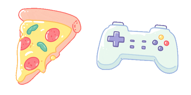 pastel pizza gamepad animated custom cursor