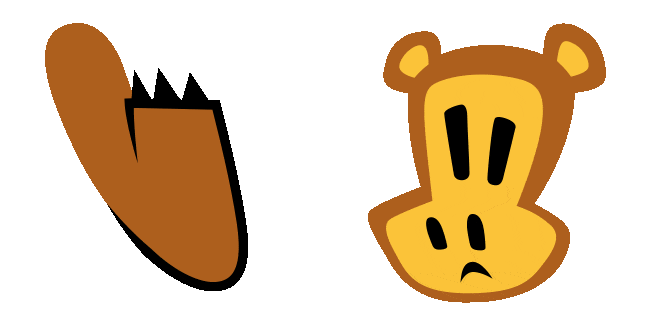 paul frank worry bear animated custom cursor