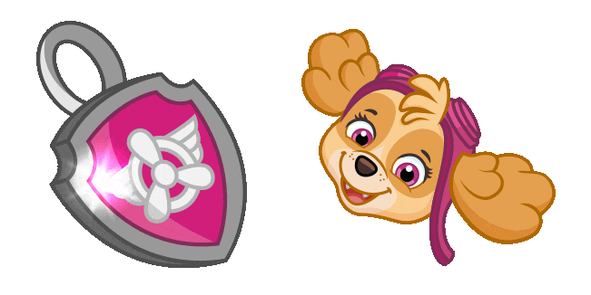 paw patrol skye animated custom cursor